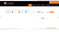 Desktop Screenshot of masmetrosinmobiliaria.com